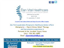 Tablet Screenshot of elanvitalhealthcare.com